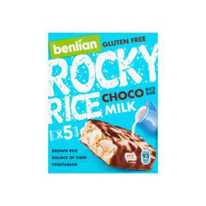 Benlian Food Rocky Rice Choco Milk Bar Glutenvrij 5 x 18g