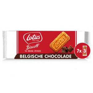 Lotus Biscoff speculoos koek chocolade 7 x 3 stuks