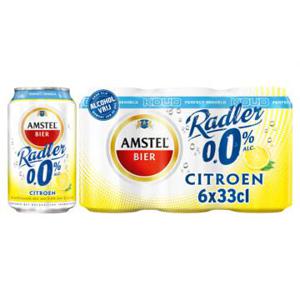 Amstel Radler 0.0 Bier Citroen Koud Blik 6 x 33cl