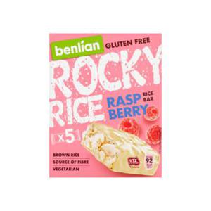 Benlian Food Rocky Rice Raspberry Bar Glutenvrij 5 x 18g