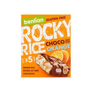 Benlian Food Rocky Rice Choco Orange Bar Glutenvrij 5 x 18g
