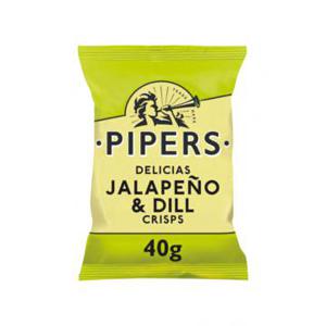 Pipers Jalapeno & Dille Chips 40gr