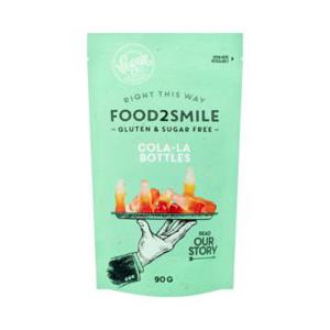 Food2Smile Cola-La Bottles Gluten- en Suikervrij 90g