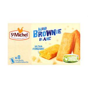 St Michel Mini Brownies Wit 8 Stuks 240g