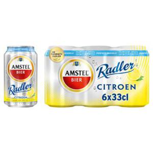 Amstel Radler Bier Citroen Gekoeld Blik 6 x 33cl