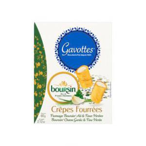 Gavottes Crêpes Fourrées Boursin Cheese Garlic & Fine Herbs 60g