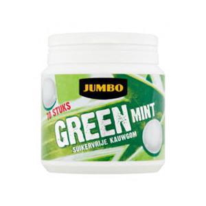 Jumbo Green Mint Suikervrije Kauwgom 70 Stuks 105g