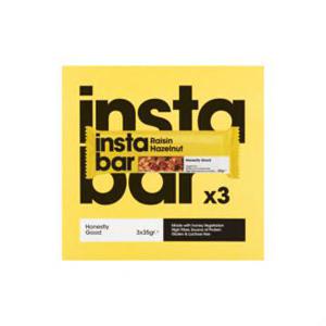 Instabar Raisin Hazelnut 3 x 35g