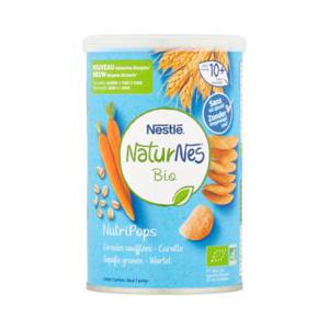 NaturNes® Bio NutriPops Gepofte Granen - Wortel vanaf 10+ Maanden 35g