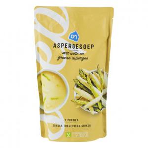 AH Soep in zak asperge-roomsoep