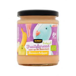 Jumbo Fruitspread Banaan & Appel 6+ Maanden Biologisch 245g