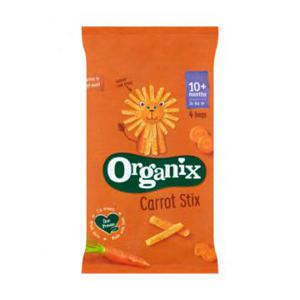 Organix Goodies Maïs Knabbels met Wortel 1+Jr 4 x 15g