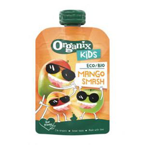 Organix Kids  Fruitpuree Mango Smash 100g Knijpzakje