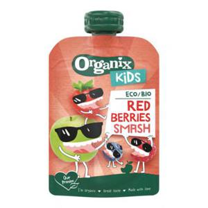 Organix Kids Bio Fruitpuree Red Berries Smash - Knijpzakje 100g