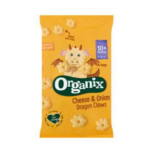 Organix Drakenklauwen Kaas & Ui 10 Maanden 4 x 15g