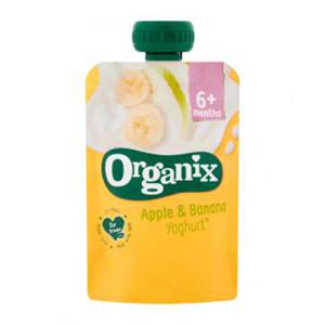 Organix Knijpfruit Appel, Banaan & Yoghurt 6 Maanden 100g