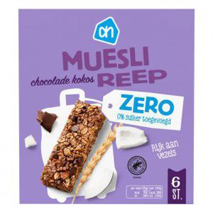 AH Mueslireep kokos chocolade zero