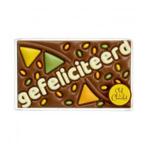 Chef du Chocolat Gefeliciteerd tablet