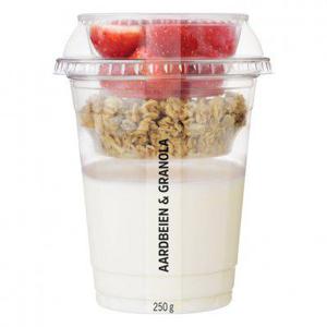 AH Vers fruit met yoghurt aardbeien granola