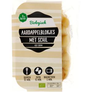 1 de Beste Biologisch Aardappelblokjes bio met schil