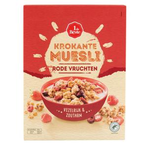 1 de Beste Muesli krokant rode vruchten