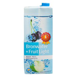 1 de Beste Bronwater + fruit light appel-kers