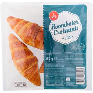 1 de Beste Roomboter croissants 4 stuks