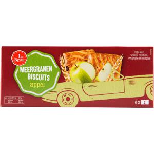 1 de Beste Meergranenbiscuit appel 6 x 2 stuks