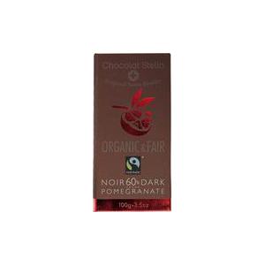 Chocolat Stella Pure chocolade 60% granaatappel