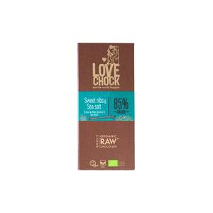 Lovechock RAW Chocolade nibs zeezout 85%