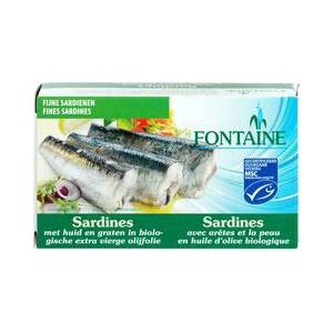 Fontaine Sardines huid en graten