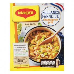 Maggi Hollands pannetje saus champignon prei