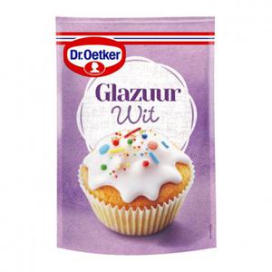 Dr. Oetker Glazuur wit cupcake taart versiering