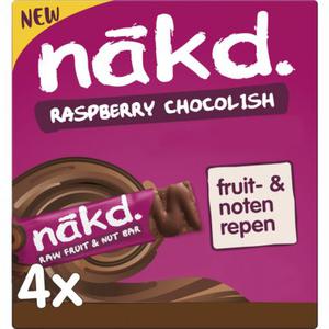 Nakd. Fruit- & notenrepen raspberry chocolish