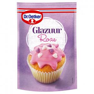 Dr. Oetker Glazuur roze cupcake taart versiering