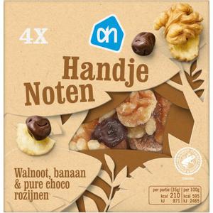 AH Handje noten walnoot, banaan & pure choc