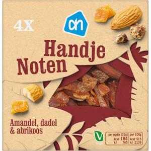 AH Handje noten amandel, dadel & abrikoos