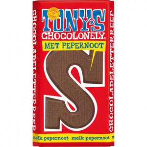 Tony's Chocolonely Chocoladeletter melk pepernoot