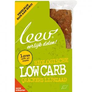 Leev Biologische low carb qrackers lijnzaad