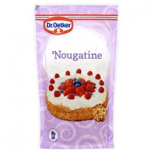 Dr. Oetker Nougatine taart versiering