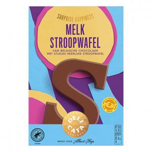 Delicata Chocoladeletter melk stroopwafel