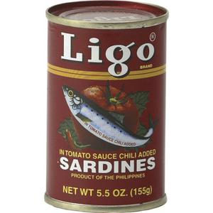 Ligo Sardientjes in Hete Tomatensaus 155 gram