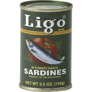 Ligo Sardientjes in Tomatensaus 155 gram