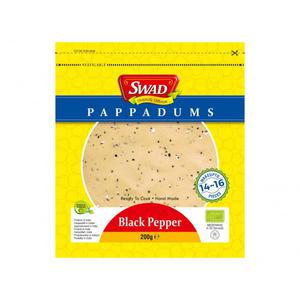 Swad Papadums zwarte peper 200 g