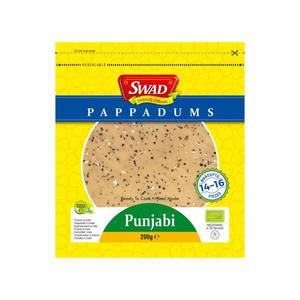 Swad Papadums Punjabi zwarte peper 200 g