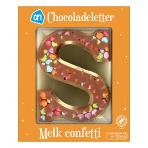 AH Chocoladeletter melk confetti