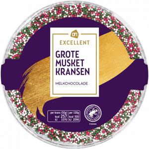 AH Excellent Grote musketkransen melkchocolade