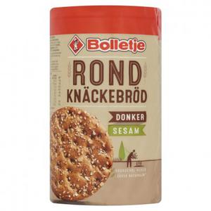 Bolletje Rond Knäckebröd Donker Sesam