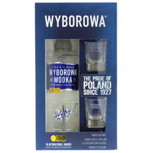 Wyborowa Vodka inclusief glazen