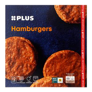 PLUS Hamburgers Doos doos 12 stuks